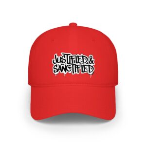 Justified & Sanctified Baseball Cap - Christian Streetwear Low Profile Hat
